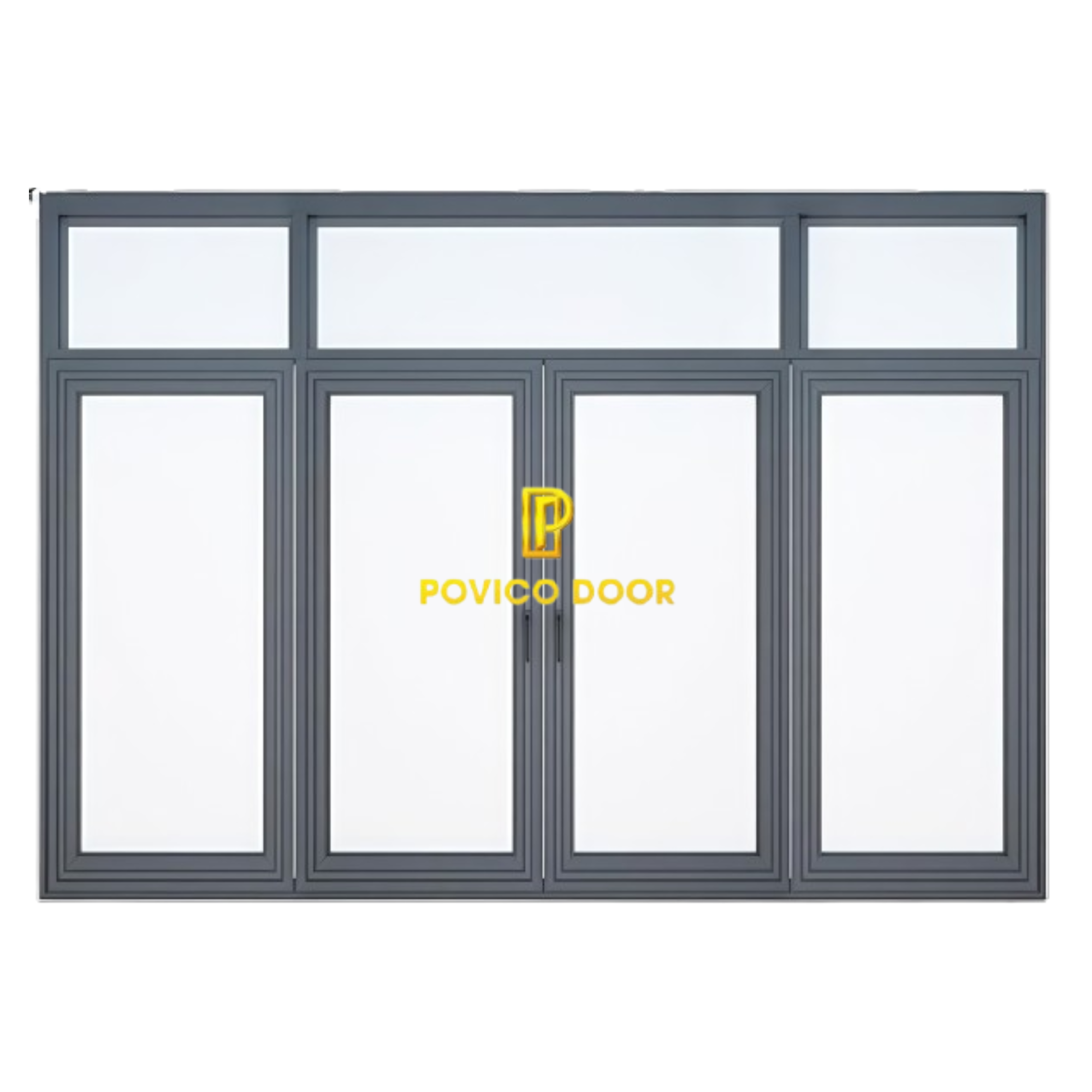 Cửa sổ 4 cánh kính theo yêu cầu PVC-203